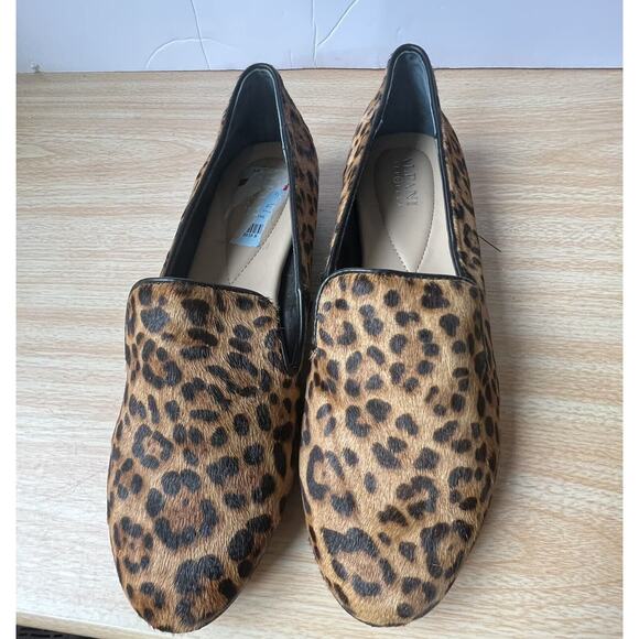 Alfani Oceanaa Step N Flex Leopard Cheetah Print Calf Hair Loafers Flats SZ 7.5M - Picture 4 of 15